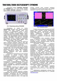 TDO1000/2000 Oscyloskopy cyfrowe