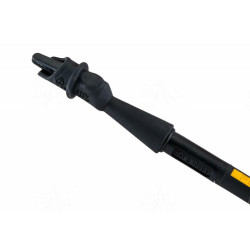 Krokodylek bezp. gn. 2mm KK1A-0040-BK CAT IV 600V, 10A czarny