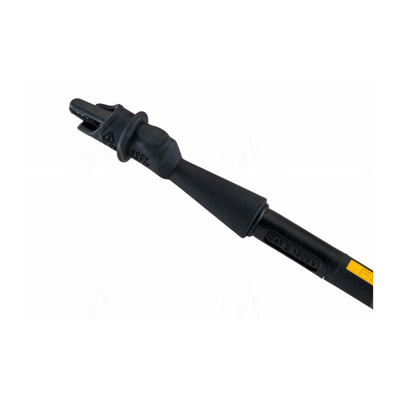 Krokodylek bezp. gn. 2mm KK1A-0040-BK CAT IV 600V, 10A czarny