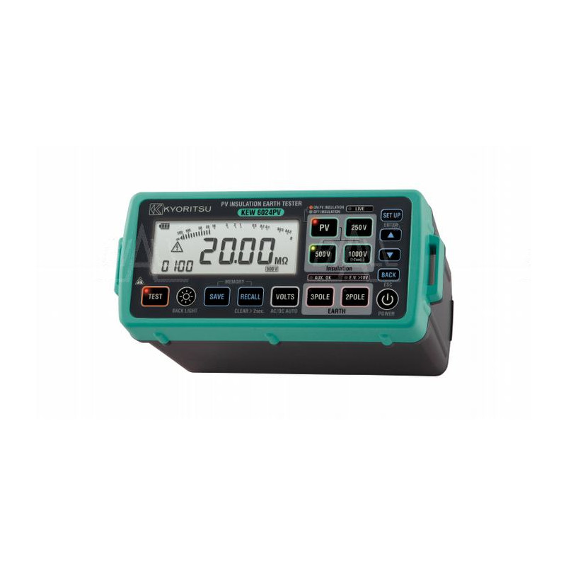 KEW6024PV Miernik rezystancji izolacji instalacji PV, uziemienia, 1000V DC