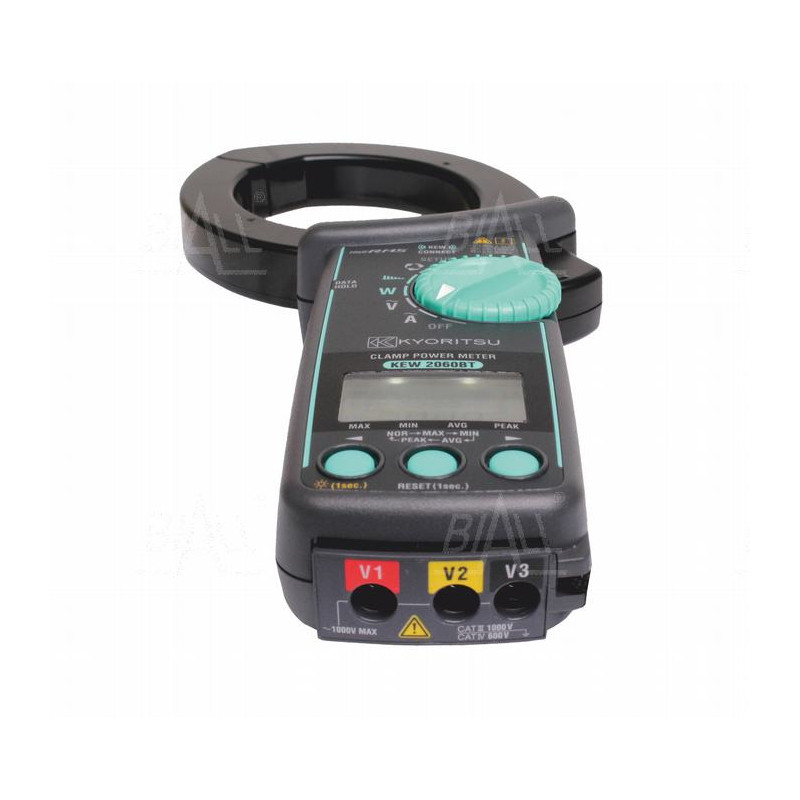 KEW2060BT Miernik cęgowy mocy 1000A AC TRMS VA/W/VAR, PF, THD, harmoniczne H1-H30, Bluetooth, CAT IV 600V