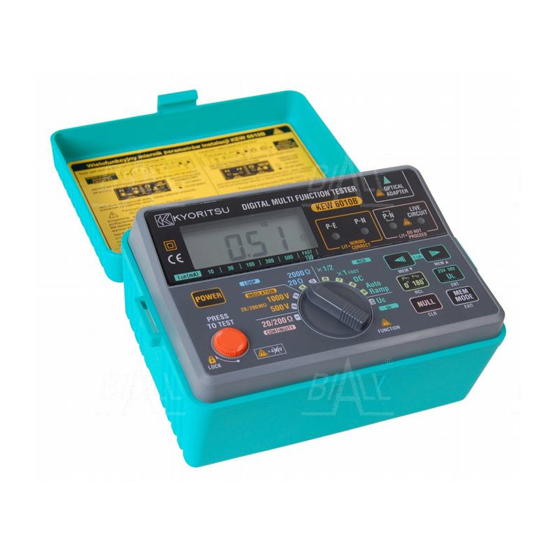 KEW6010B Wielofunkcyjny miernik instalacji elektrycznej z pokrowcem 9142