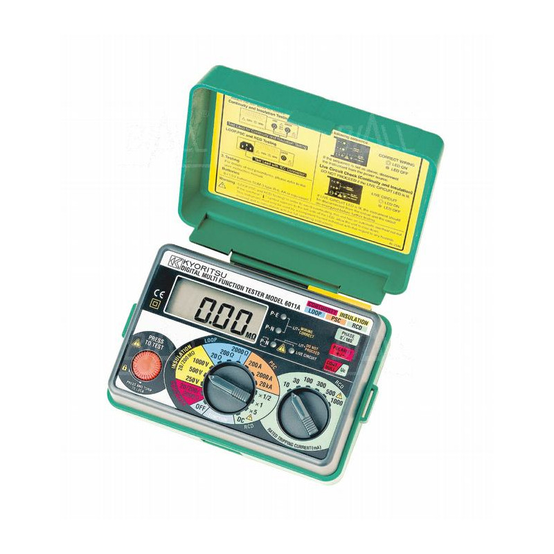 KEW6011A Wielofunkcyjny miernik instalacji elektrycznej z pokrowcem 9142