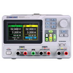 SPD3303X zasilacz lab. programowalny DC 2x30V/3A, 1x 2.5V/3.3V/5V/3A, rozdz.1mV,1mA