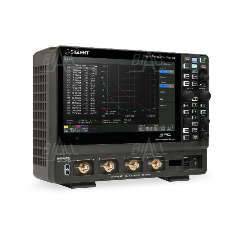 SDS3034X HD oscyloskop 350Mhz/4kan, 4GSa/s, 12-bit, 400Mpts