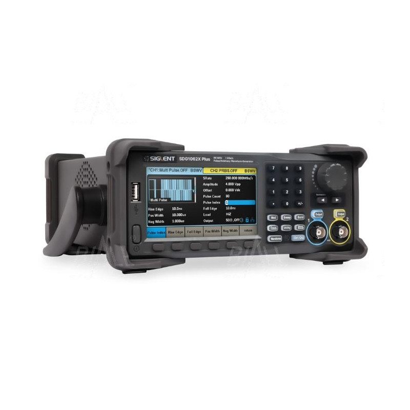 SDG1062X+ Generator arbitr. 60MHz, 2kan, 1GSa/s, 8Mpts