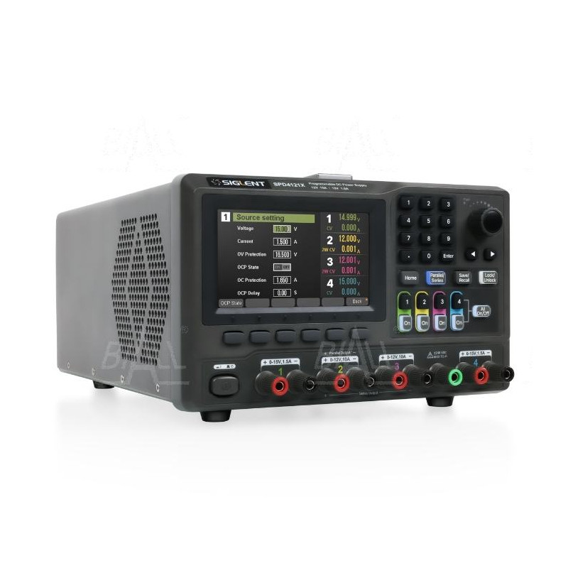 SPD4323X zasilacz lab. programowalny DC H1,CH2,CH3,CH4 max. napięcie/prąd: 6V/3.2A, 32V/3.2A, 32V/3.2A, 6V/3.2A, rozdz.1mV,1mA,