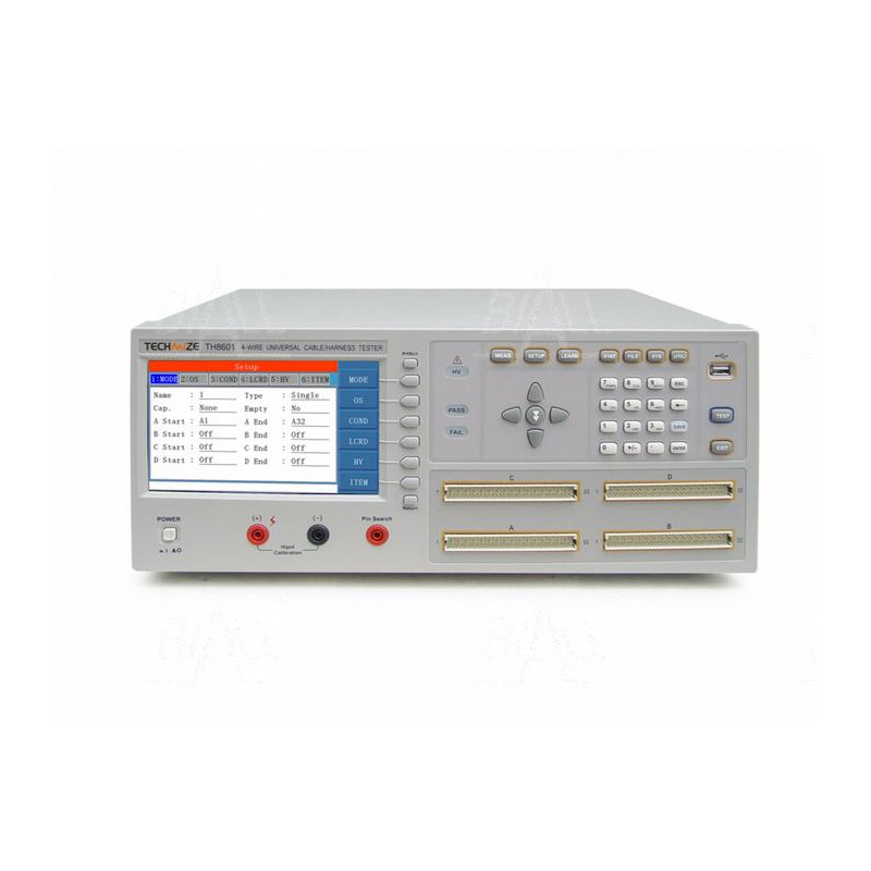 TH8601 Tester wiązek kablowych 128pin 10mOhm-950Ohm