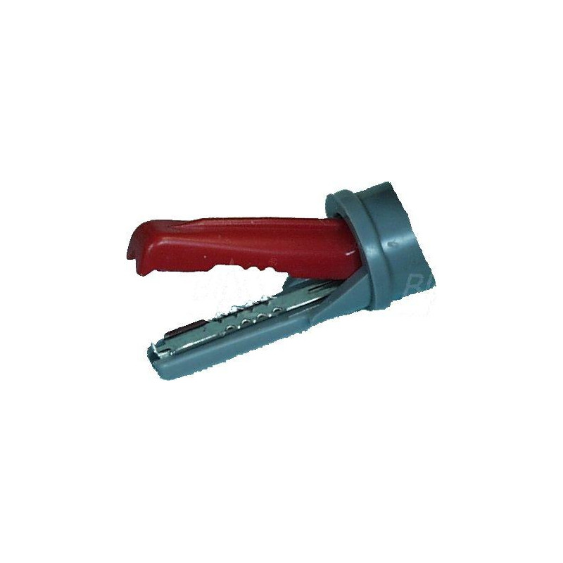 Krokodylek gn. 4mm AK 10-R 60V/30V~ 6A czerwony