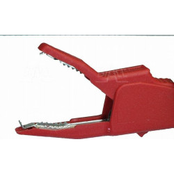 Krokodylek bezp. gn. 4mm AK-2B2540-R CAT II 1000V 34A czerwony