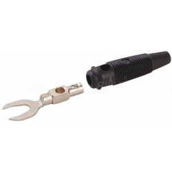 Wtyk widełkowy na przewód KB2-BK 60V /30V~, 30A czarny