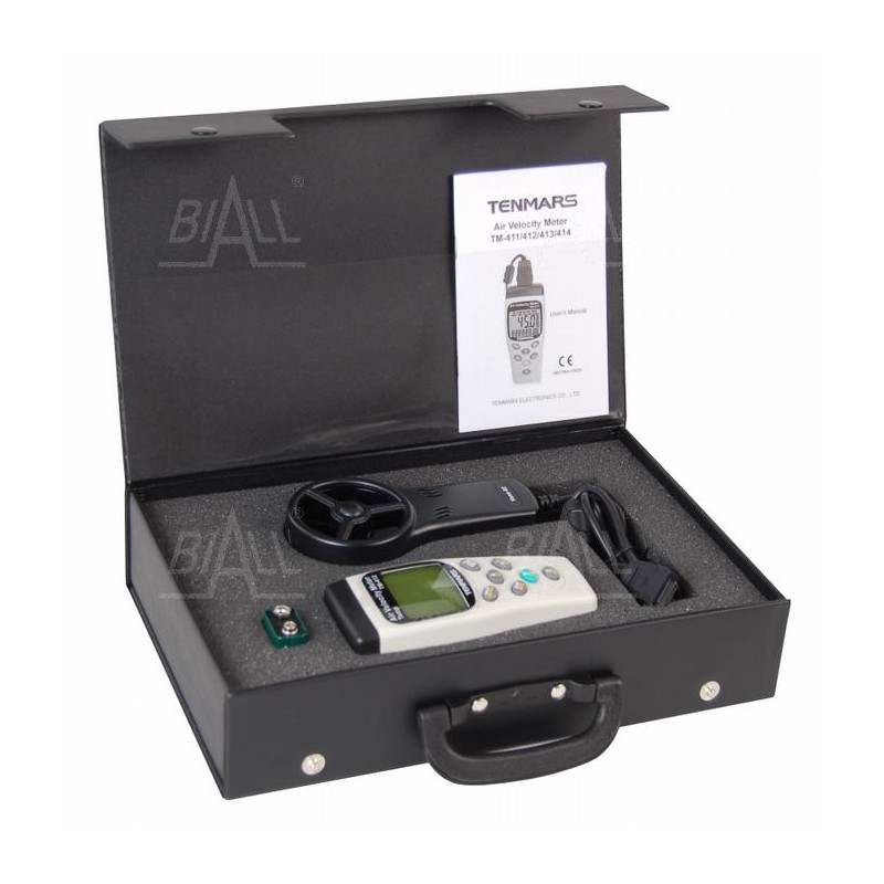 TM413 Anemometr, przepływ,temp,wilgotność TENMARS