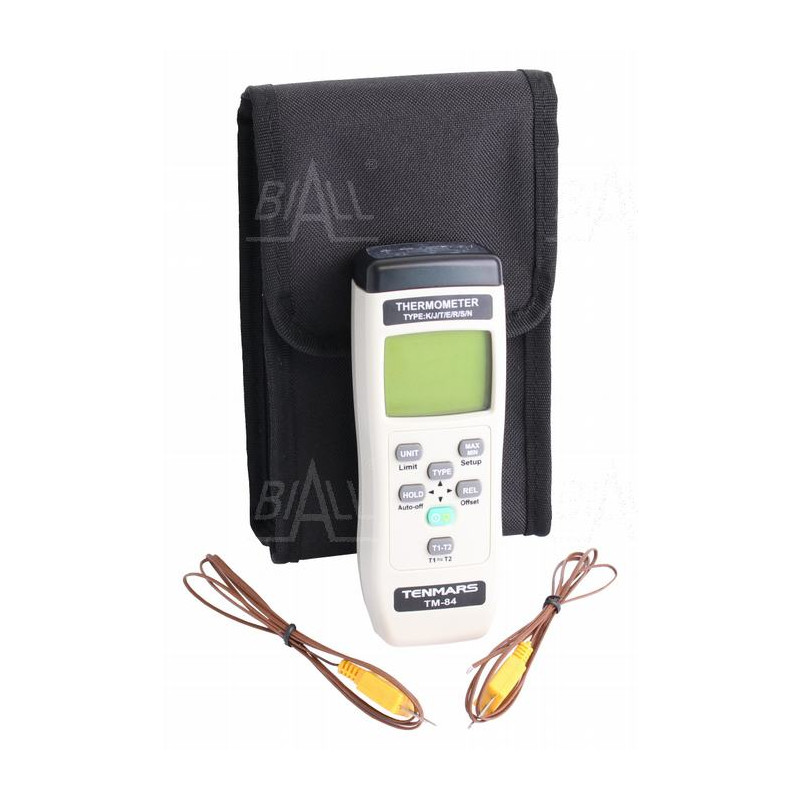 TM84 Termometr 2 kanały kl 0,05% (-200 do 1372°C) typ K TENMARS