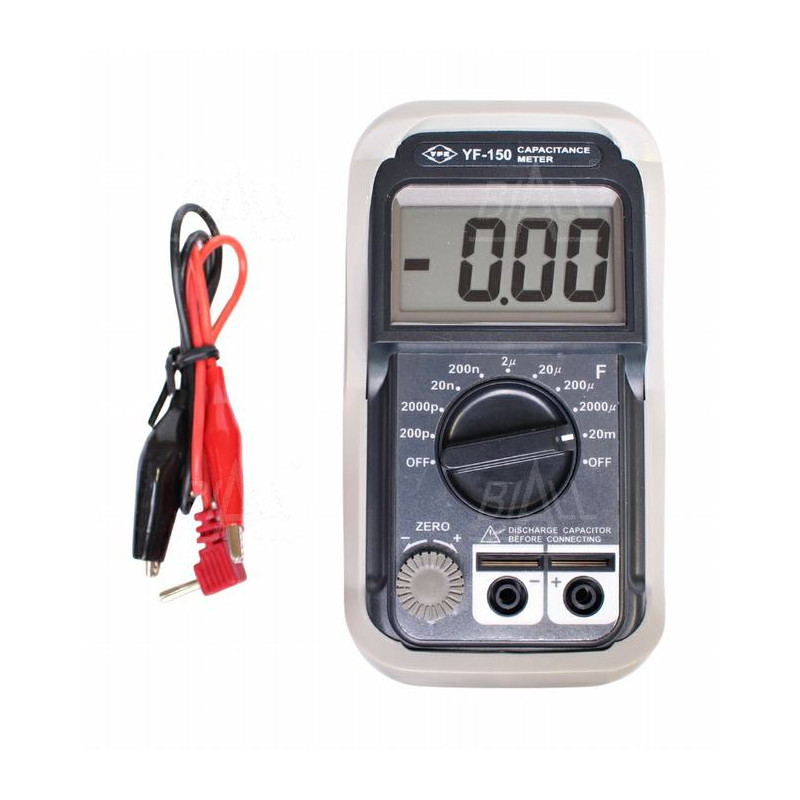 
       TM YF150 Miernik pojemności kondensatorów 0,1pF-20,00mF TENMARS
     