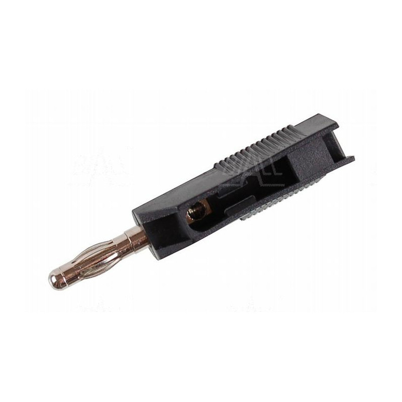 Wtyk banan 4mm do poł. wież. WW403-BK 50V/30V~ 24A czarny