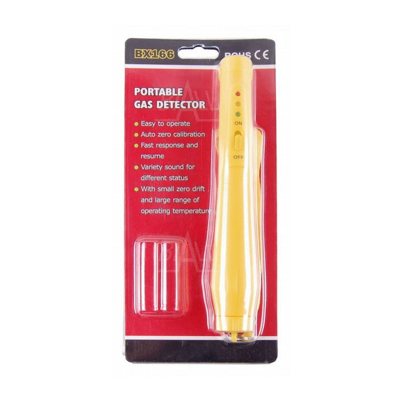 BX166 Przenośny detektor gazów: metan, propan-butan