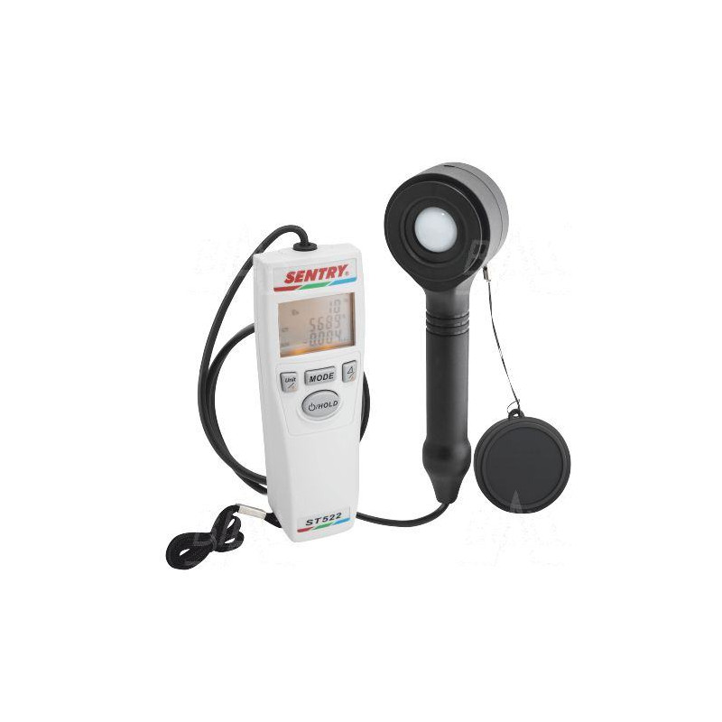 ST522 Kolorymetr 0~80 000 lx, CT 99 990 K Max, temp. barwowa SENTRY