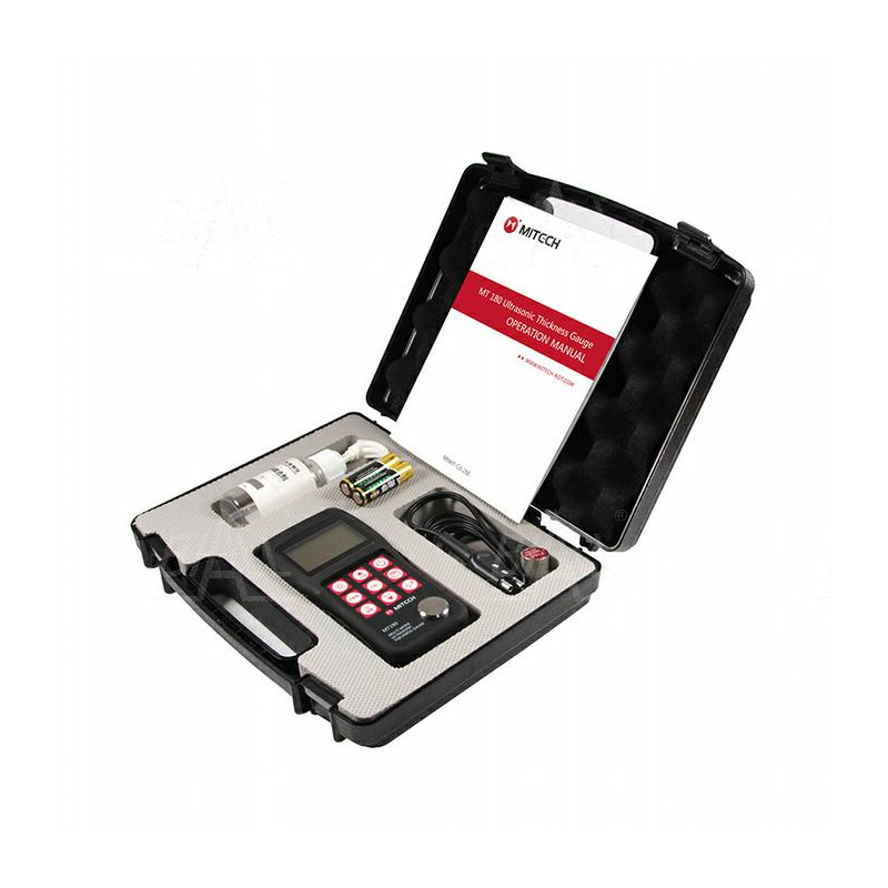 MT180 Miernik grubości materiałów 0,65~600mm(P-E) 3-30mm(E-E) 0,1/0,01mm USB