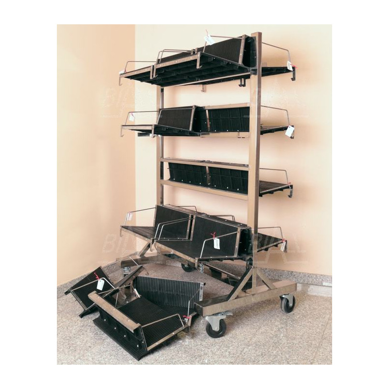 SL-605 Wózek transp. ESD do zaw. racków 1050x540x1400