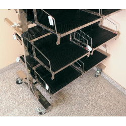 SL-605 Wózek transp. ESD do zaw. racków 1050x540x1400