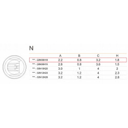 Grot 911G-22N08H18 do robota lutowniczego QUICK