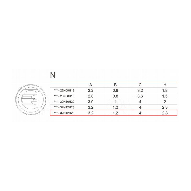 Grot 911G-32N12H28 do robota lutowniczego QUICK