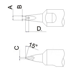 Grot 911G-10DV1-05 do robota lutowniczego QUICK