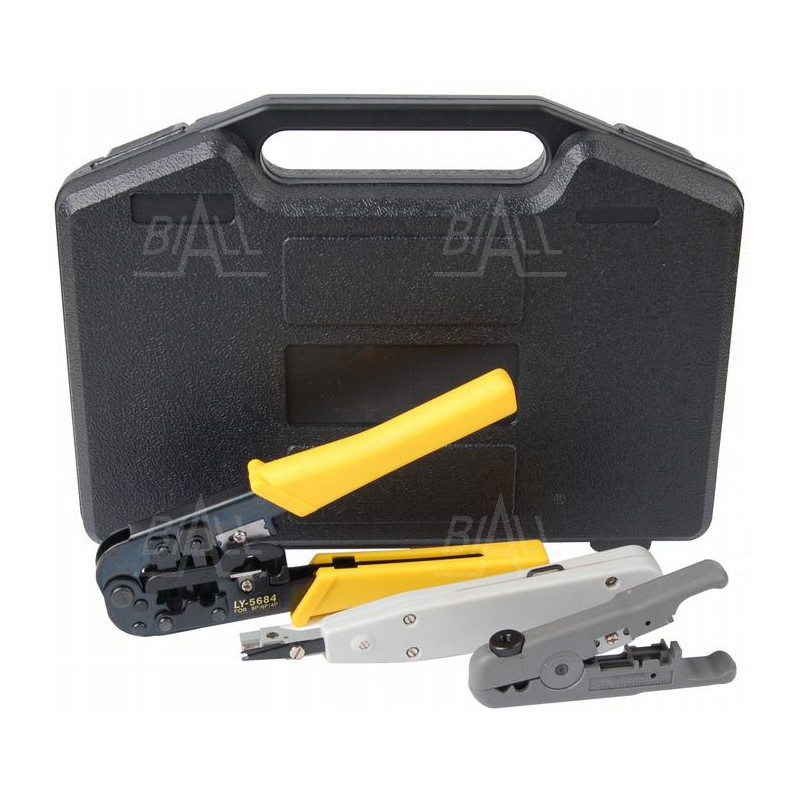 OPT LY568-3A Zestaw narzędzi telekomunikacyjnych 8p8c, 6p6c, 4p4c, RJ45