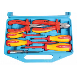 OPT ZNI-1 Zestaw narzędzi izolowanych - wkrętaki 4szt + szczypce DP106V + LN116V 1000V VDE