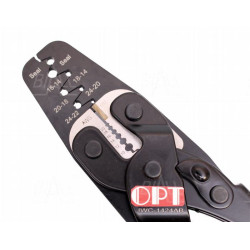 OPT IWC1424AB Zaciskarka konektorów nieizolowanych 0,25-2,5mm2 (żyła, izolacja) AWG 24-14 fi 3,45/4,25mm (gumki uszczelniające)