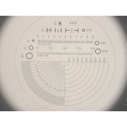 Lupa stołowa M1210-3   33mm/10x  z podziałką skala 0.1mm