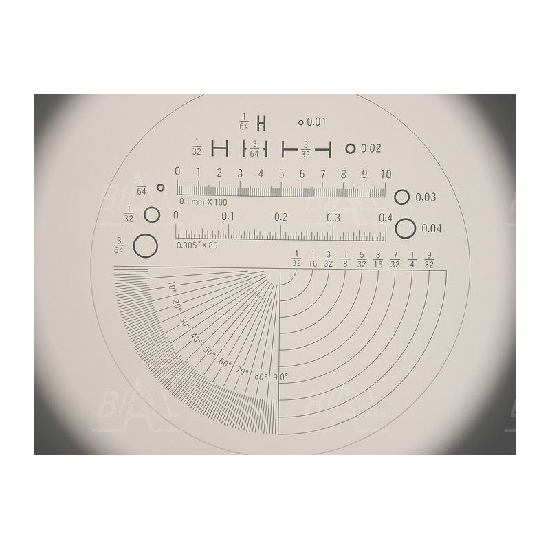 Lupa stołowa M1210-3   33mm/10x  z podziałką skala 0.1mm