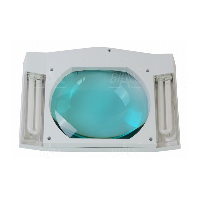 Lampa warsztatowa z lupą(190x157mm) 8069DC 5D 2x9W