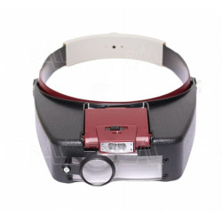 Lupa nagłowna  1,5x  3x  8,5x  10x z podświetleniem LED LN-81007-A