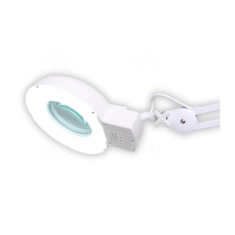 Lampa warsztatowa LED SMD + LED UV z lupą (127mm) 8066HLED-UV 5D 12W