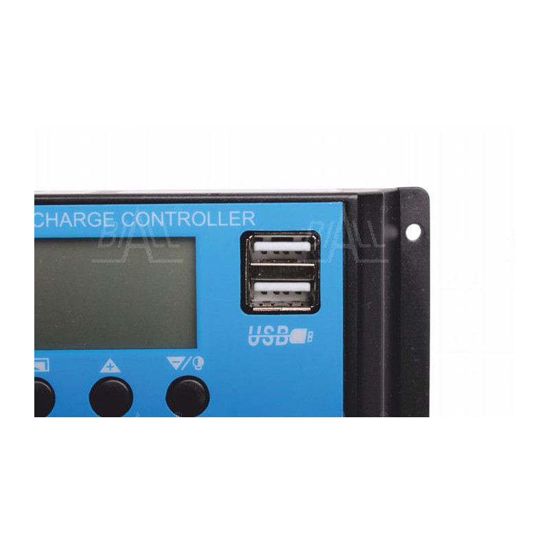 Regulator ładowania solarny PWM NVYJSS10A 10A 12/24V, PV25V/50V LCD, USB