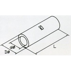 KLN2 Łacznik kablowy nieizolowany 2,4x15 100szt