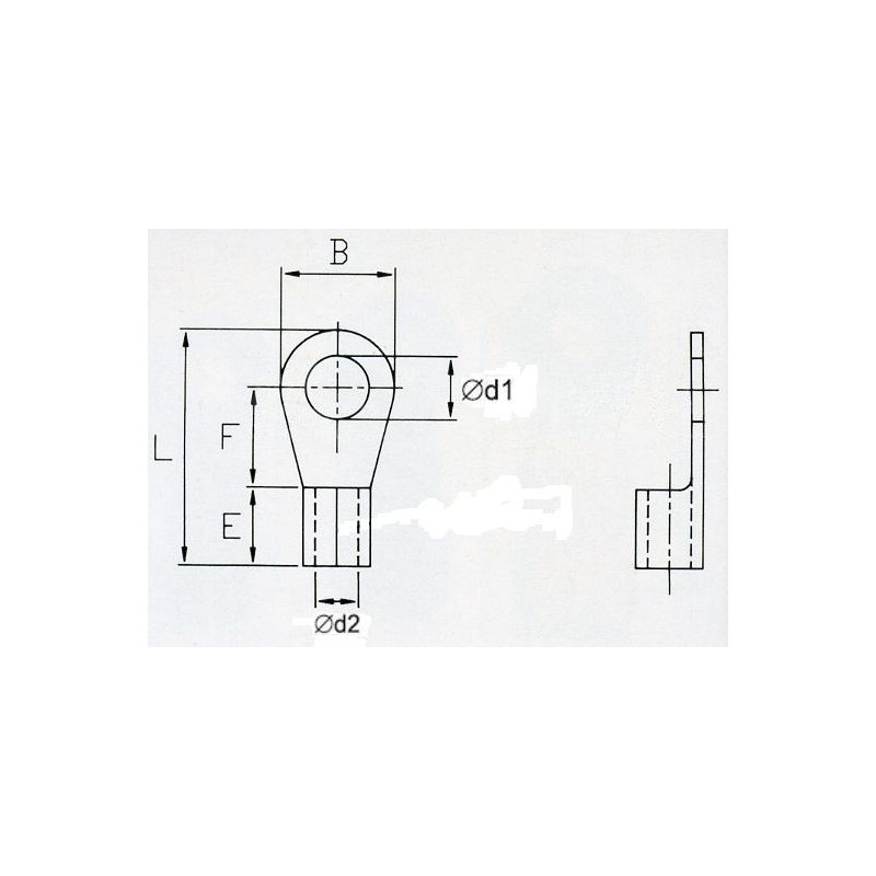 KON5-4 Końc. oczkowa nieizol. 4-6mm2/M4 100szt
