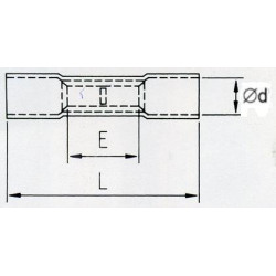 KLTR Łącznik kabl. izol. termokurcz. 0,5-1,5mm2 100szt