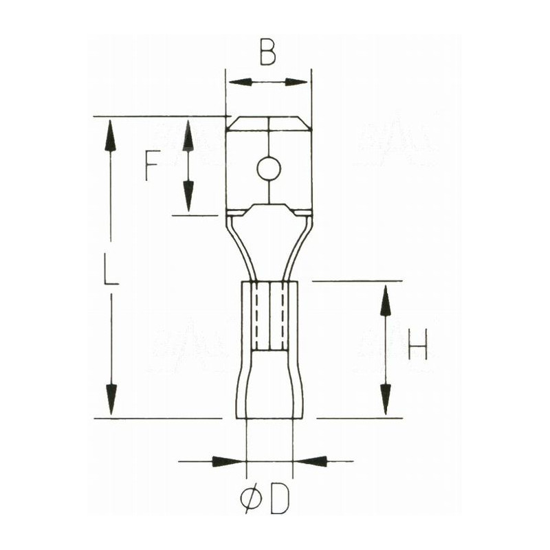 KMR48x05 Konektor meski izol.  100szt