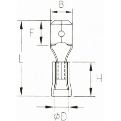 KMR63x08D Konektor męski izol. 100szt