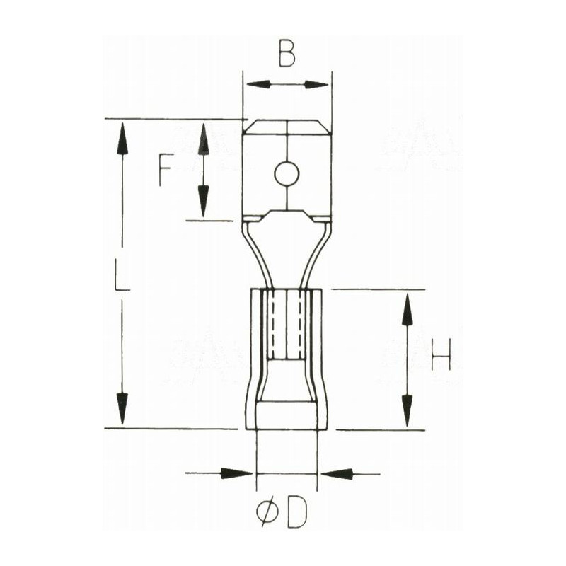 KMR63x08D Konektor męski izol. 100szt