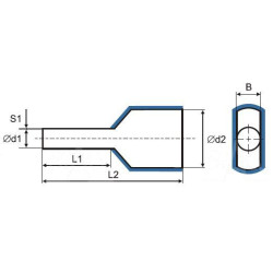 KR060014x2 Tulejka izolow. 2x6,0mm2x14  100szt