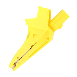 Krokodylek bezp. gn. 4mm 5004-LM-IEC-GE CAT III 1000V 20A żółty 5004LMIECGE, WAKROYE20K02