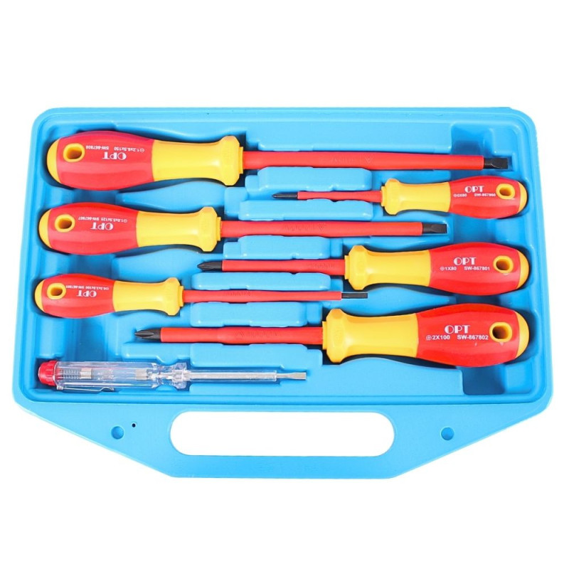 OPT ZWI-4 Zestaw wkrętaków izolowanych 6szt. 1000V VDE+próbnik