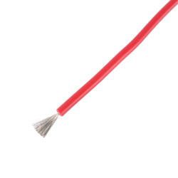 Przewód silikonowy 2,5mm2 R czerwony mb.