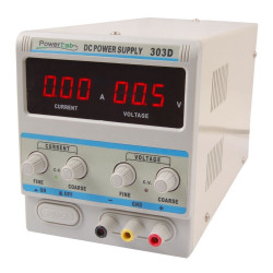 Zasilacz lab 303D 30V/3A DC LED z przewodami pomiarowymi PP-Z
