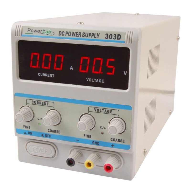 Zasilacz lab 303D 30V/3A DC LED z przewodami pomiarowymi PP-Z