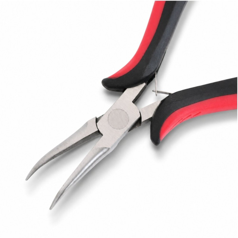 OPT MP22 Szczypce półokrągłe gładkie odgięte 45° 145mm