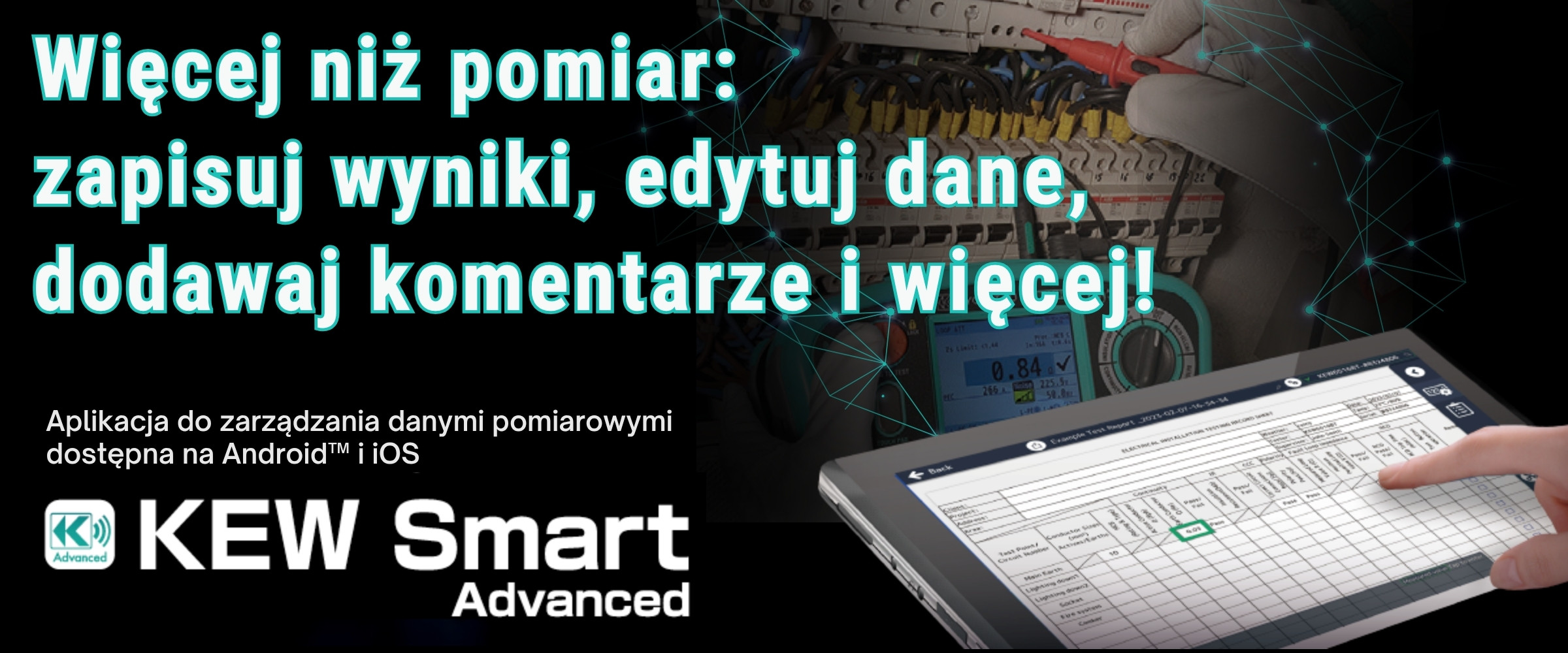 KEW SMART ADVANCED - APLIKACJA DO ZARZĄDZANIA WYNIKAMI POMIARÓW